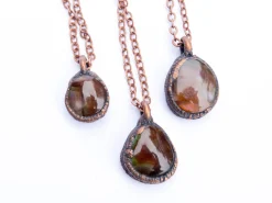 Agate necklace | Mexican Fire Agate necklace