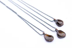 Agate necklace | Mexican Fire Agate necklace