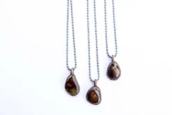 Agate necklace | Mexican Fire Agate necklace