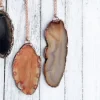 Agate slice necklace | Large agate necklace
