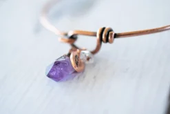 Amethyst crystal bracelet | Amethyst crystal bangle