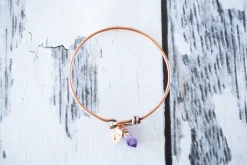 Amethyst crystal bracelet | Amethyst crystal bangle