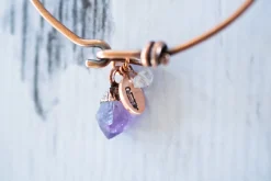Amethyst crystal bracelet | Amethyst crystal bangle