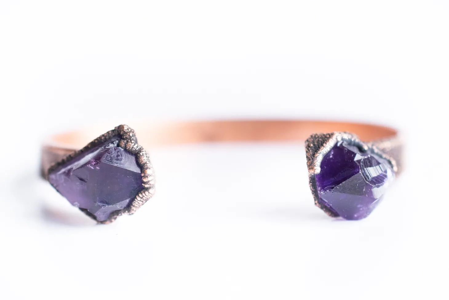 Amethyst crystal Cuff | Raw Mineral Cuff