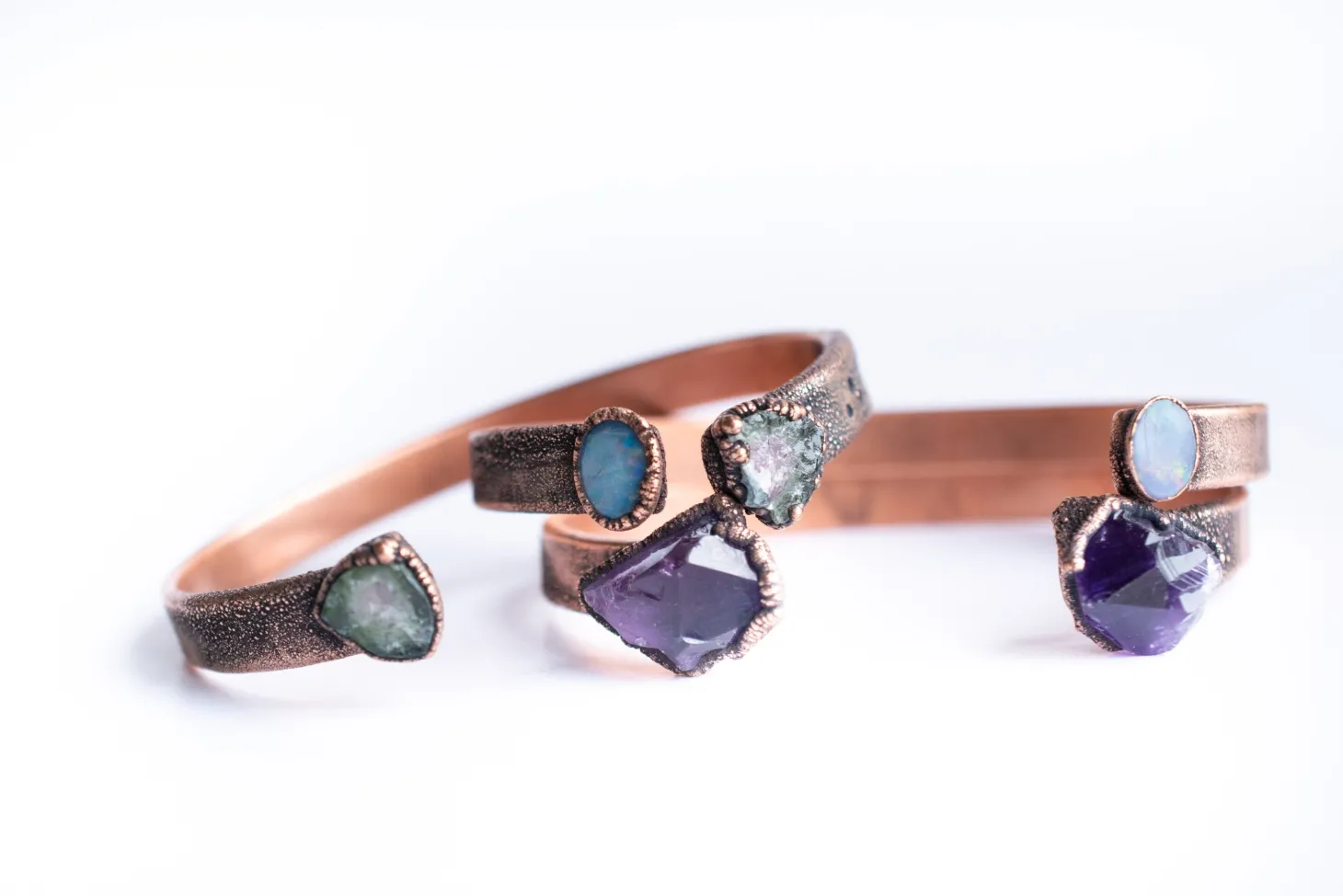 Amethyst crystal Cuff | Raw Mineral Cuff