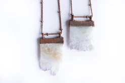 Amethyst crystal necklace | Amethyst necklace