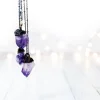 Amethyst crystal necklace | Raw amethyst pendant