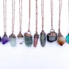 Amethyst crystal necklace | Raw amethyst pendant