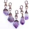 Amethyst keychain | Rough crystal keychain