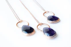 Amethyst necklace | Teardrop Amethyst Necklace