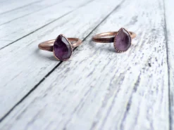 Amethyst ring | Amethyst crystal ring