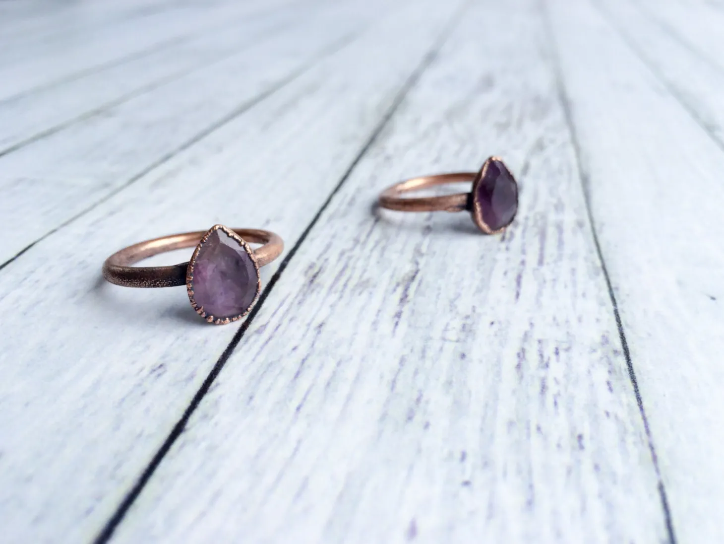 Amethyst ring | Amethyst crystal ring