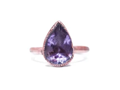 Amethyst ring | Amethyst crystal ring