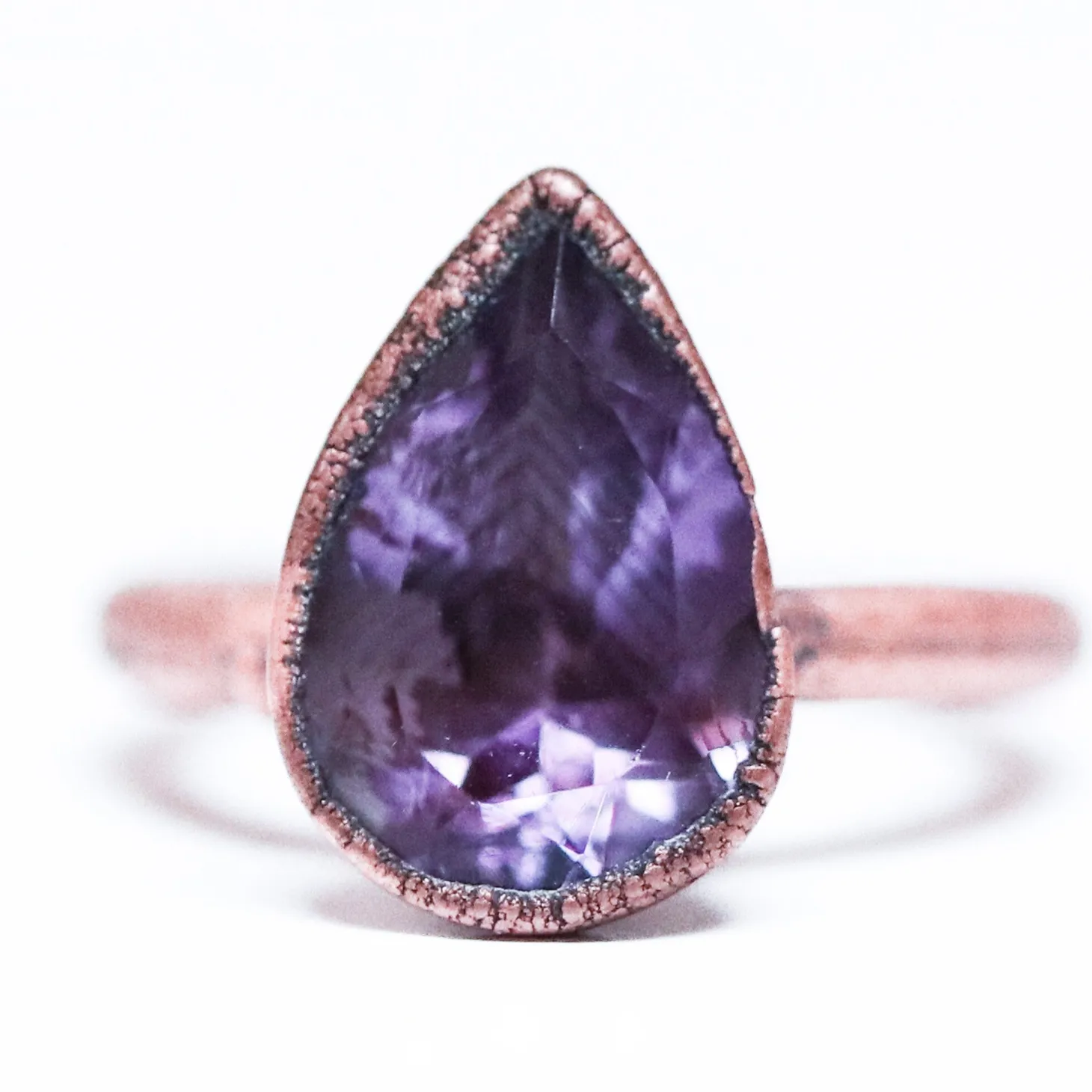 Amethyst ring | Amethyst crystal ring