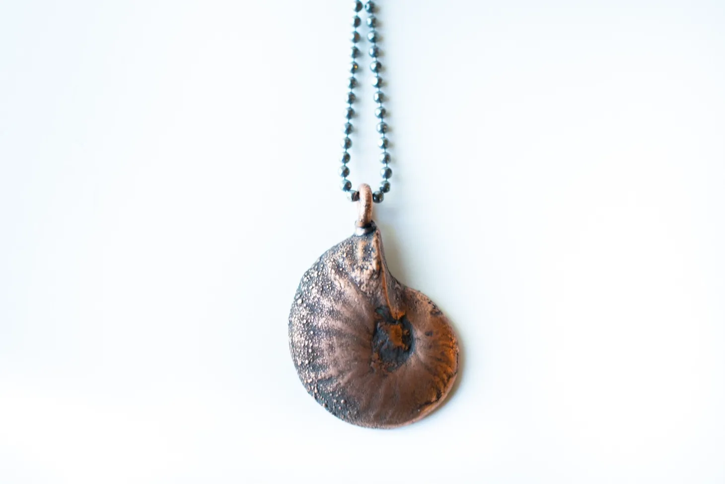 Ammonite necklace | Raw ammonite necklace