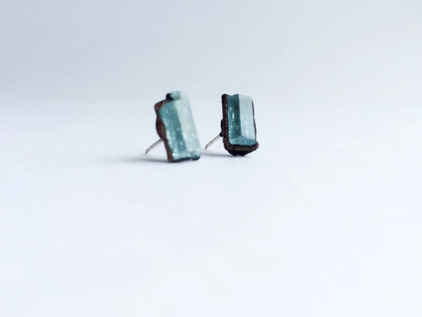 Aquamarine earrings | Aquamarine stud earrings