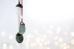 Beach pebble necklace | Raw stone necklace