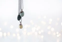 Beach pebble necklace | Stone necklace