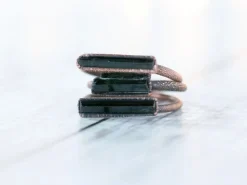 Dark blue-green tourmaline ring | Raw tourmaline ring