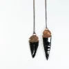 Dragon glass necklace | Obsidian arrowhead necklace