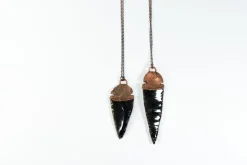 Dragon glass necklace | Obsidian arrowhead necklace