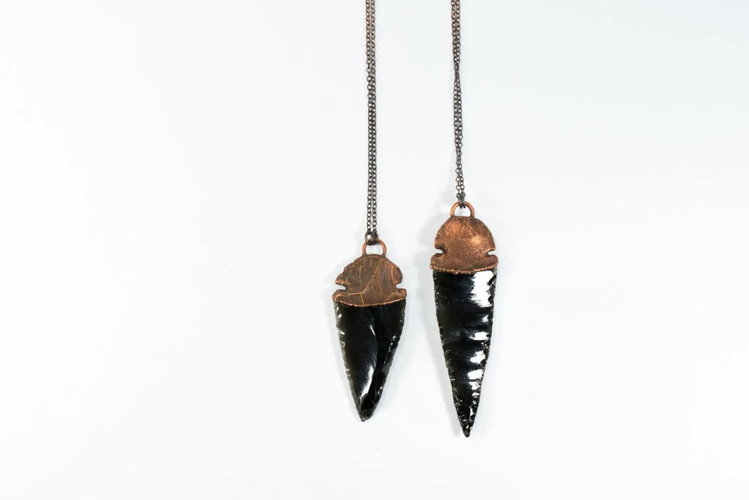 Dragon glass necklace | Obsidian arrowhead necklace