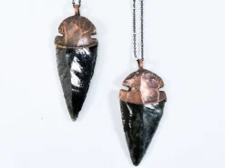 Dragonglass necklace | Obsidian arrowhead necklace