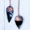 Dragonglass necklace | Obsidian arrowhead necklace