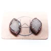 Druzy marquis studs | Druzy crystal earrings