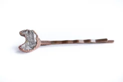 Druzy moon hair pin | Moon hair pin