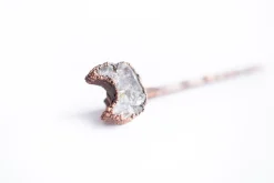 Druzy moon hair pin | Moon hair pin