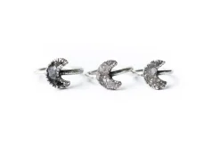 Druzy Moon Ring | Crystal Moon Ring