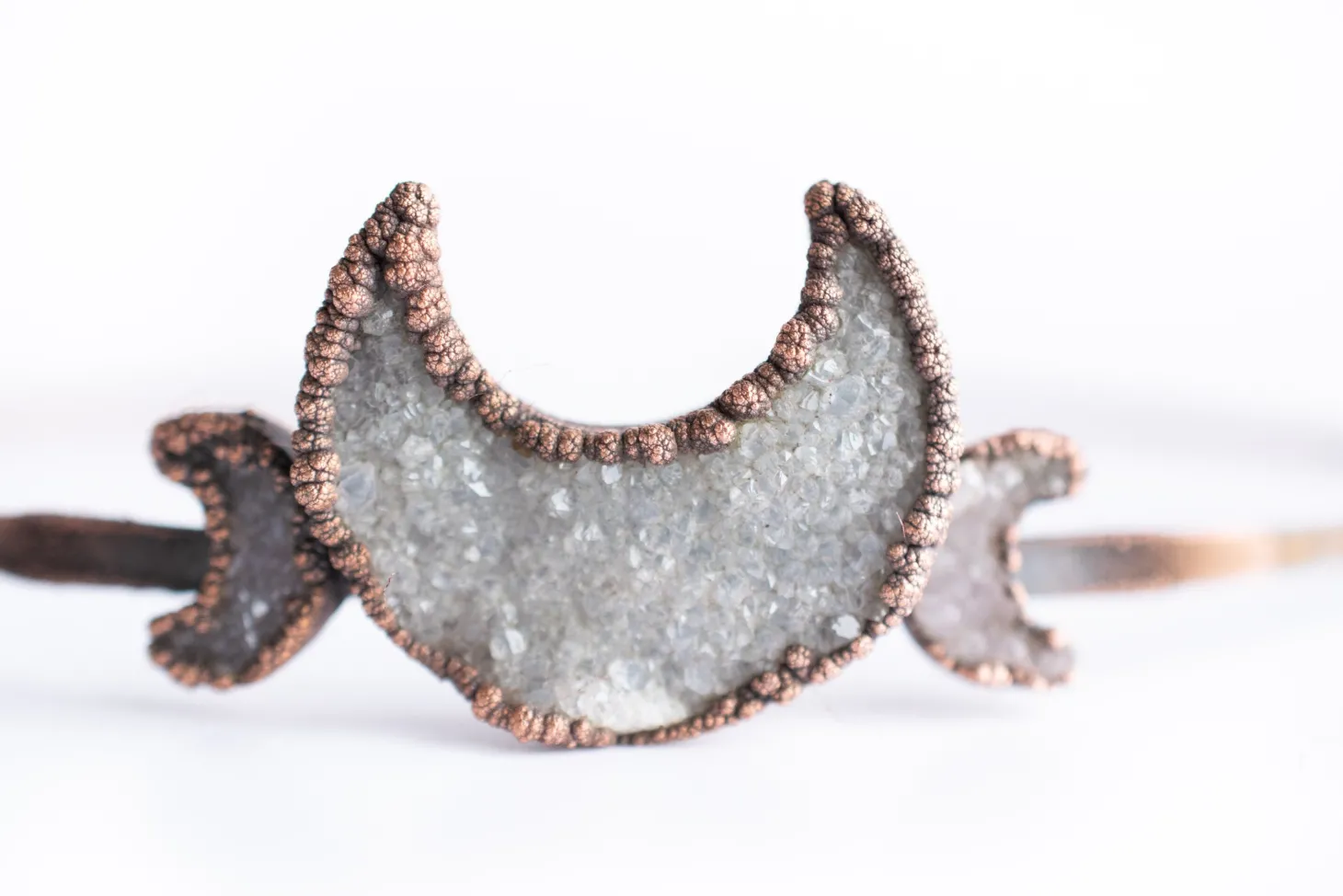 Druzy Moon Tiara | Druzy Crystal Crown