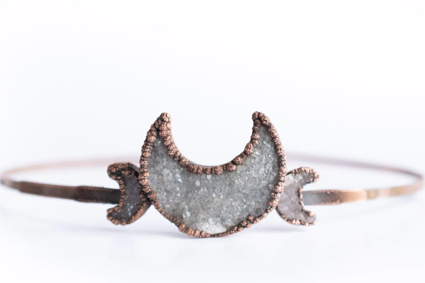 Druzy Moon Tiara | Druzy Crystal Crown