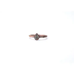 Faceted aquamarine ring | March Birthstone Ring