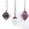 Fluorite Crystal necklace | Raw fluorite jewelry