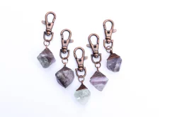 Fluorite keychain | Raw crystal keychain