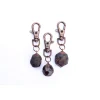 Garnet keychain | Raw crystal keychain
