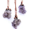 Grape Agate necklace | Agate jewelry