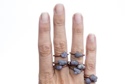 Grape Agate ring | Grape Agate Cluster ring