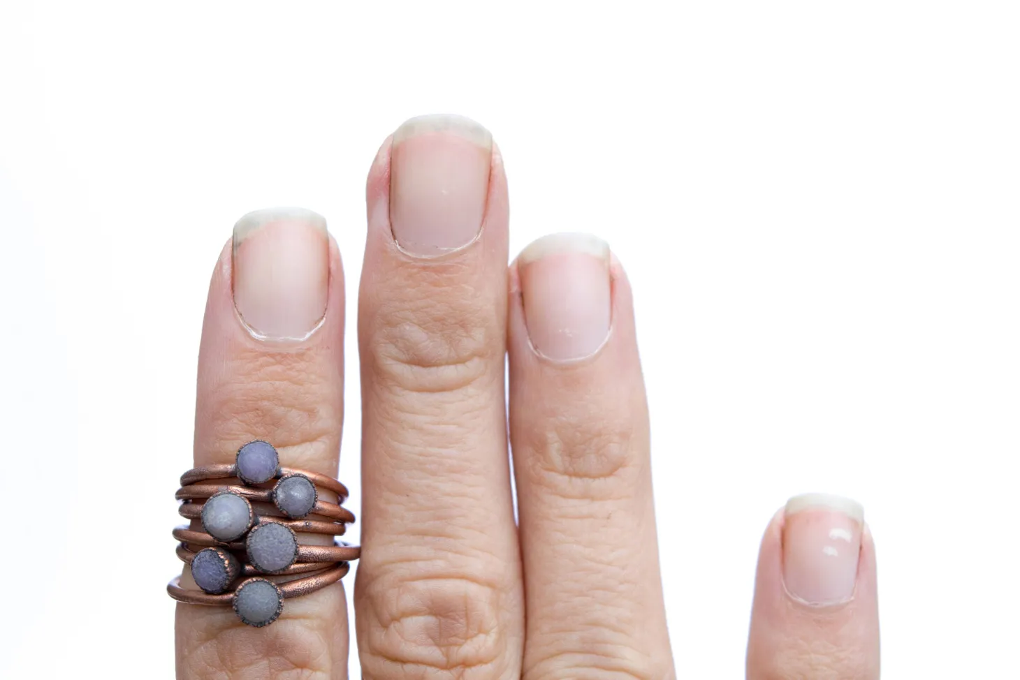 Grape Agate ring | Raw Grape Agate ring