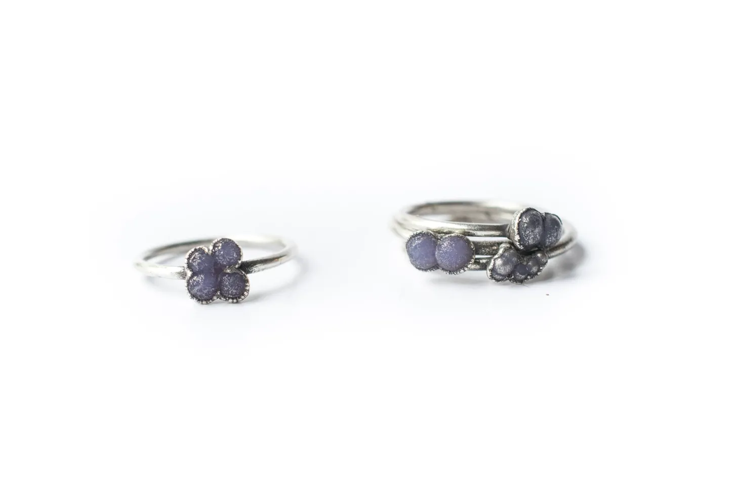 GRAPE Agate ring | Raw Grape Agate ring