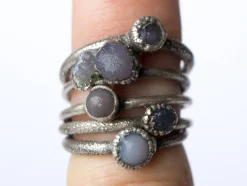 GRAPE Agate ring | Raw Grape Agate ring
