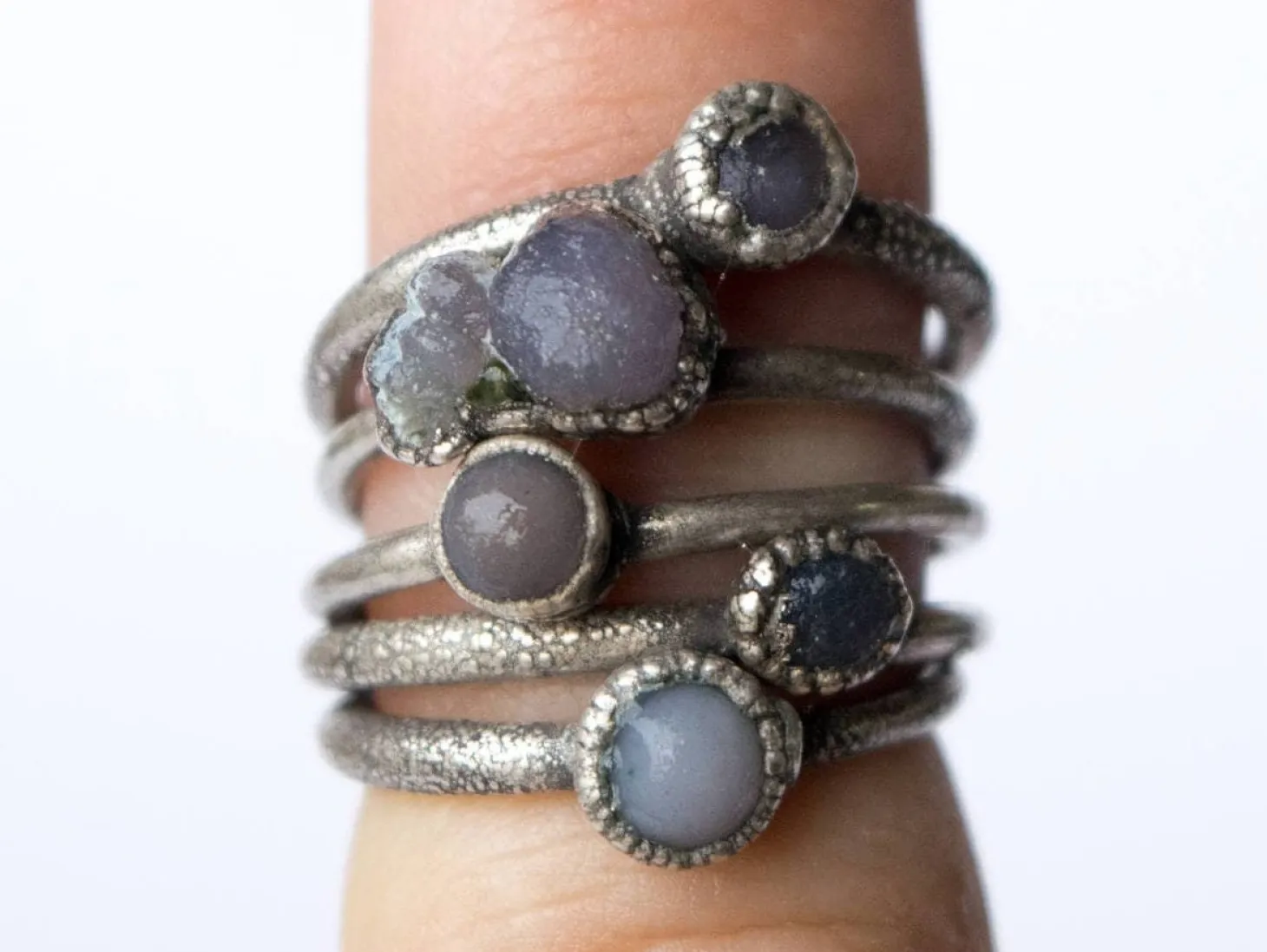 GRAPE Agate ring | Raw Grape Agate ring