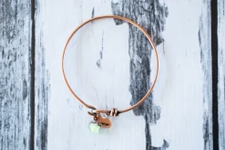 Green Peridot bracelet| Rough Peridot Bangle