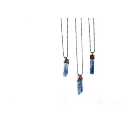 Kyanite crystal necklace | Raw kyanite jewelry