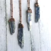 Kyanite necklace | Raw kyanite jewelry