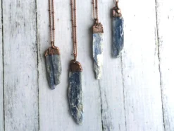 Kyanite necklace | Raw kyanite jewelry