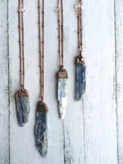 Kyanite necklace | Raw kyanite jewelry
