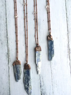 Kyanite necklace | Raw kyanite jewelry